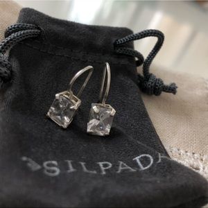 Rare Silpada W0353 Sterling CZ earrings